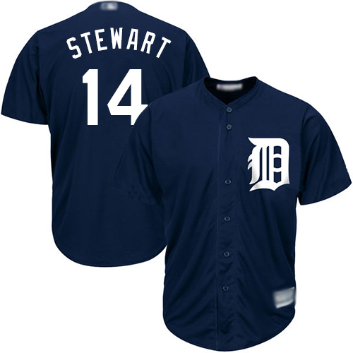 Tigers #14 Christin Stewart Navy Blue Cool Base Stitched Youth MLB Jersey